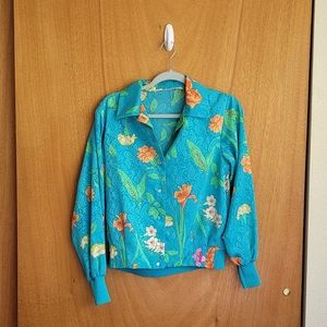 Blue Floral Jacket